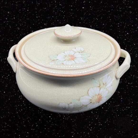 Denby Daybreak Fine Stoneware Handcrafted England Serving Casserole Dish 7”W 5”T - Picture 8 of 12